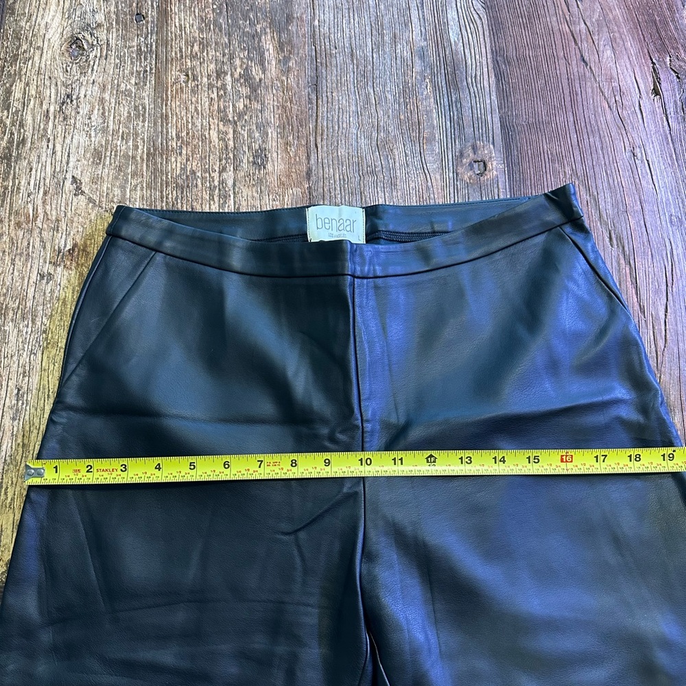 Benaar LA vegan leather black pants